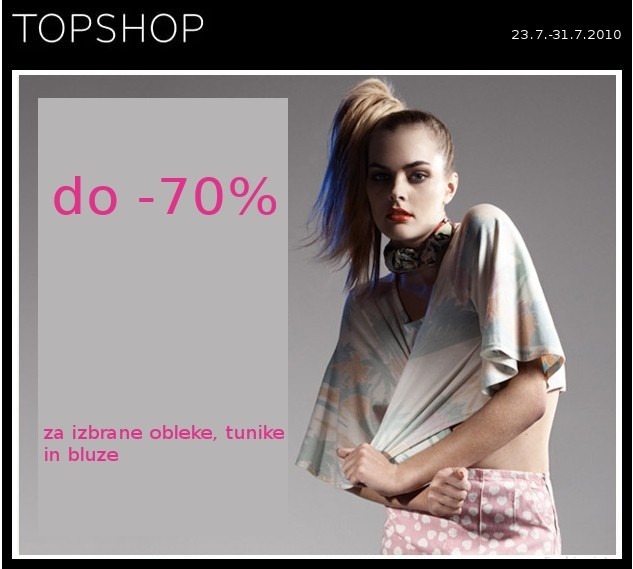 Topshop razprodaja