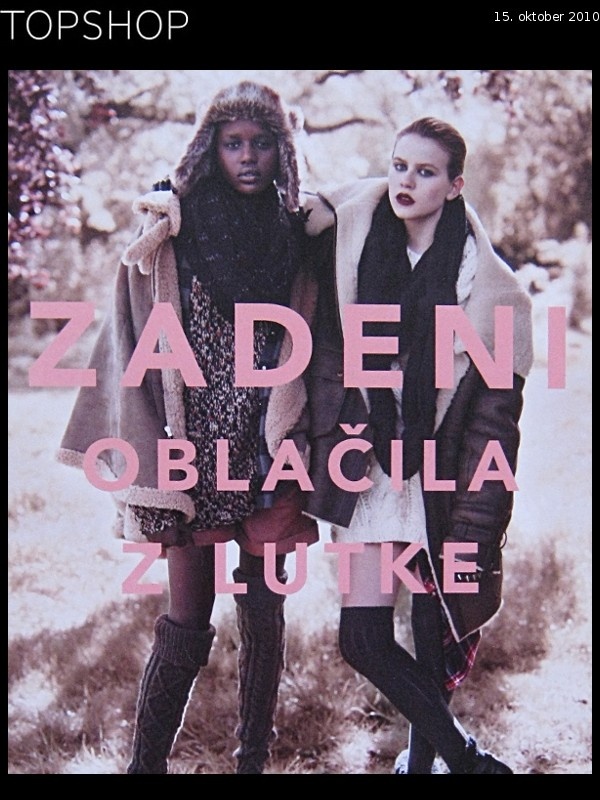 Topshop: Zadeni oblačila z lutke Topshop: Zadeni oblačila z lutke