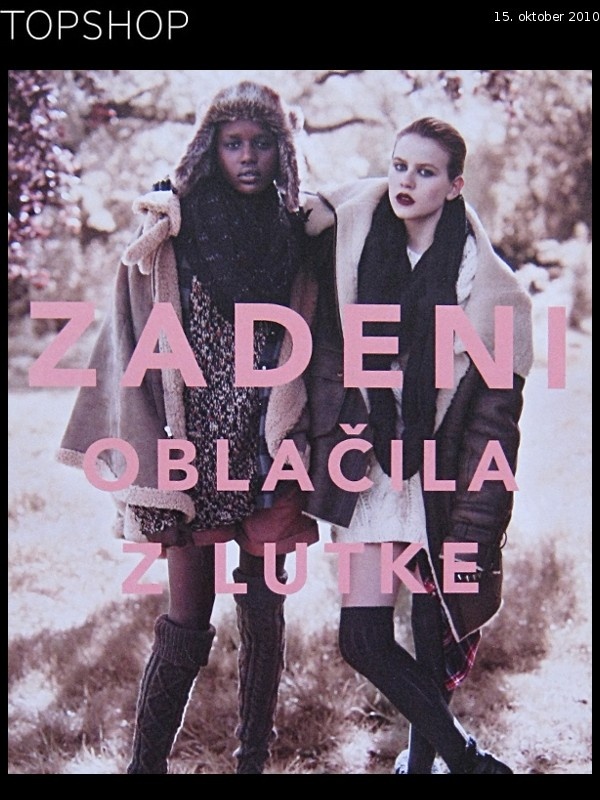  Topshop: Zadeni oblačila z lutke